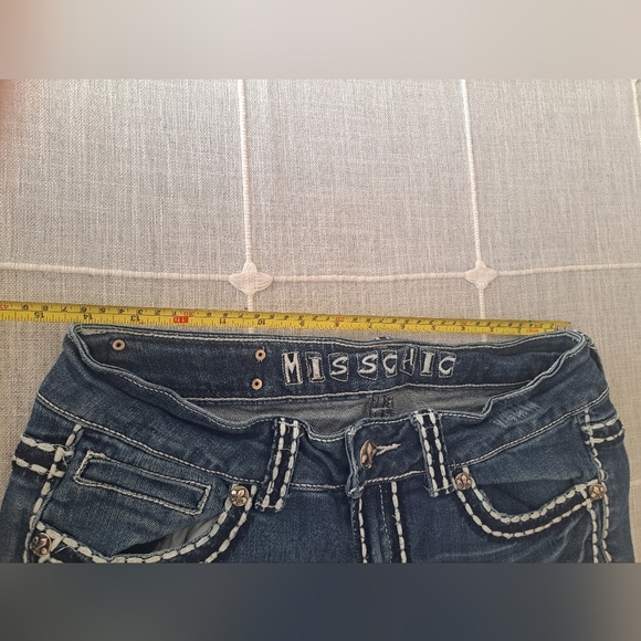 Miss Chic USA Embellished Bootcut Jeans – Size 7 - Picture 9 of 10